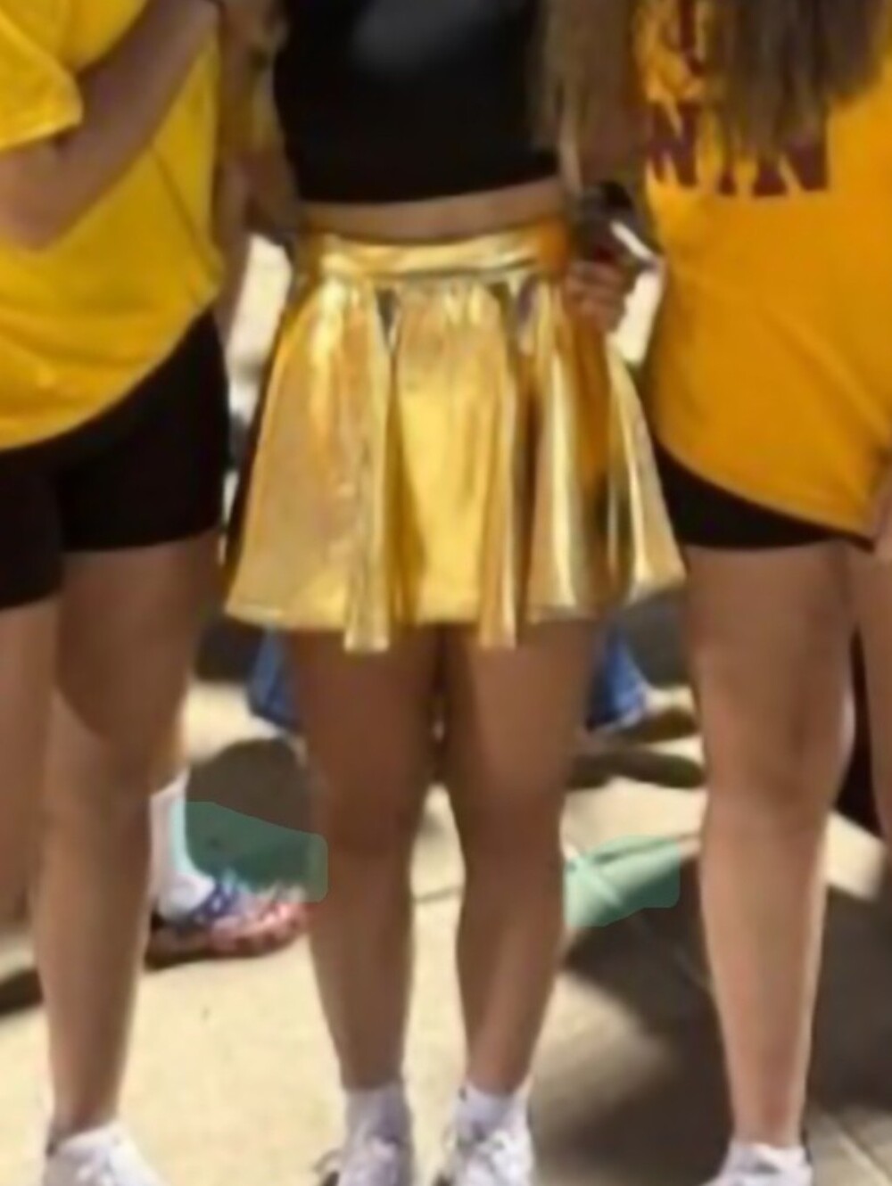 Gold Metallic Women's Skirt